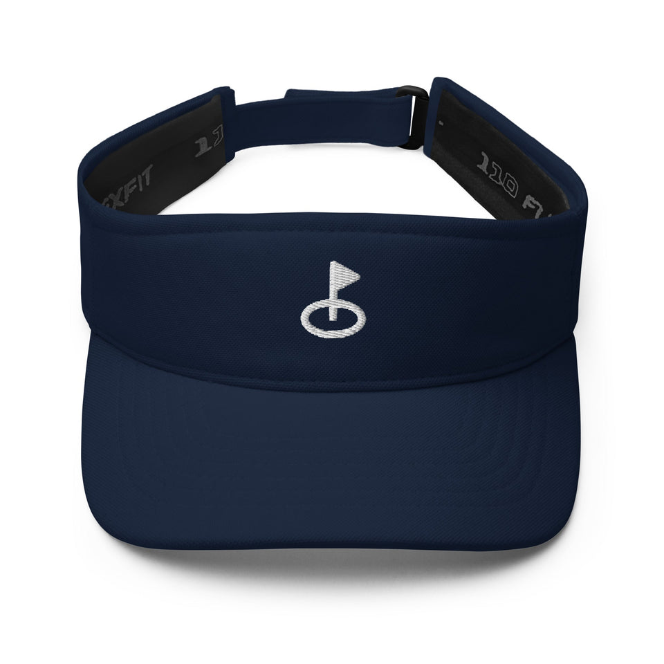 Embroidered Golf Flag Visor – Minimalist Women’s Golf Hat