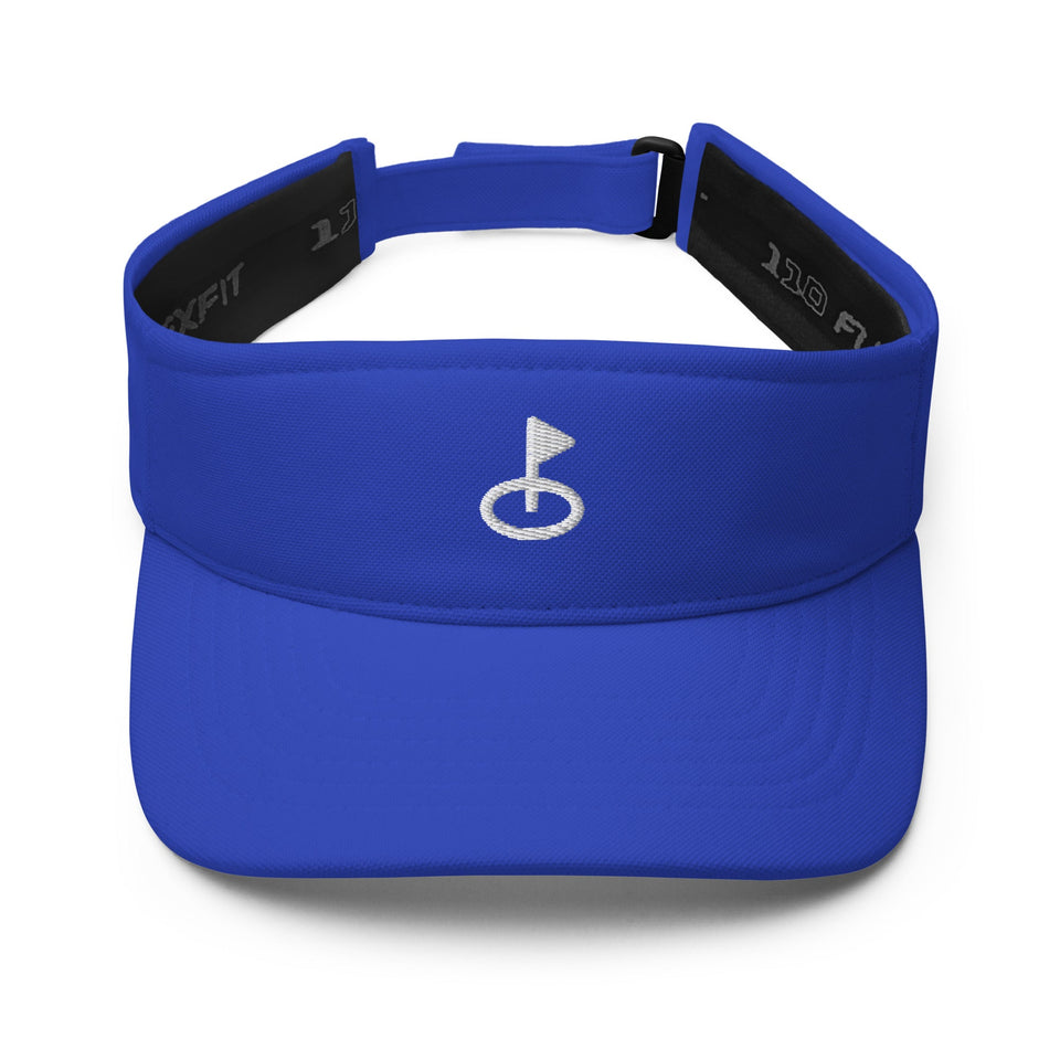 Embroidered Golf Flag Visor – Minimalist Women’s Golf Hat