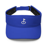 Embroidered Golf Flag Visor – Minimalist Women’s Golf Hat
