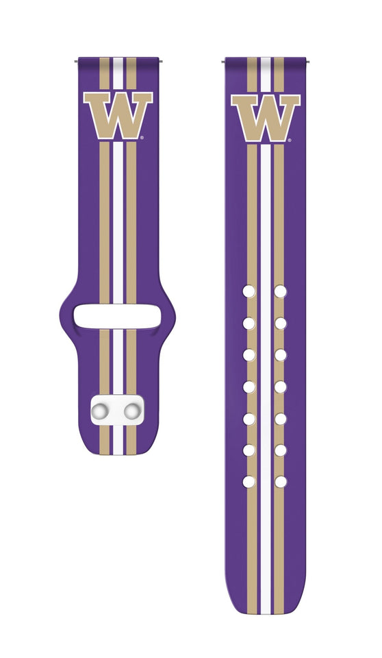 Washington Huskies HD Watchband for Samsung, Garmin, Fossil, and More for Samsung, Garmin, Fossil, and More - Wear with style