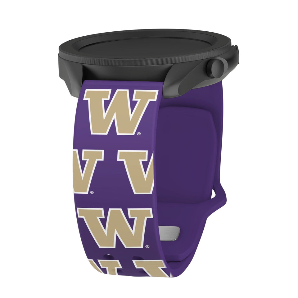 Washington Huskies HD Watchband for Samsung, Garmin, Fossil, and More for Samsung, Garmin, Fossil, and More - Wear with style