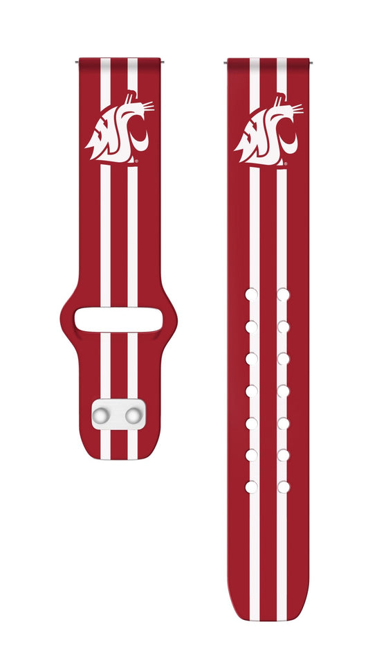 Washington State Cougars HD Watchband for Samsung, Garmin, Fossil, and More for Samsung, Garmin, Fossil, and More - Wear with style