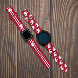 Washington State Cougars HD Watchband for Samsung, Garmin, Fossil, and More for Samsung, Garmin, Fossil, and More - Wear with style