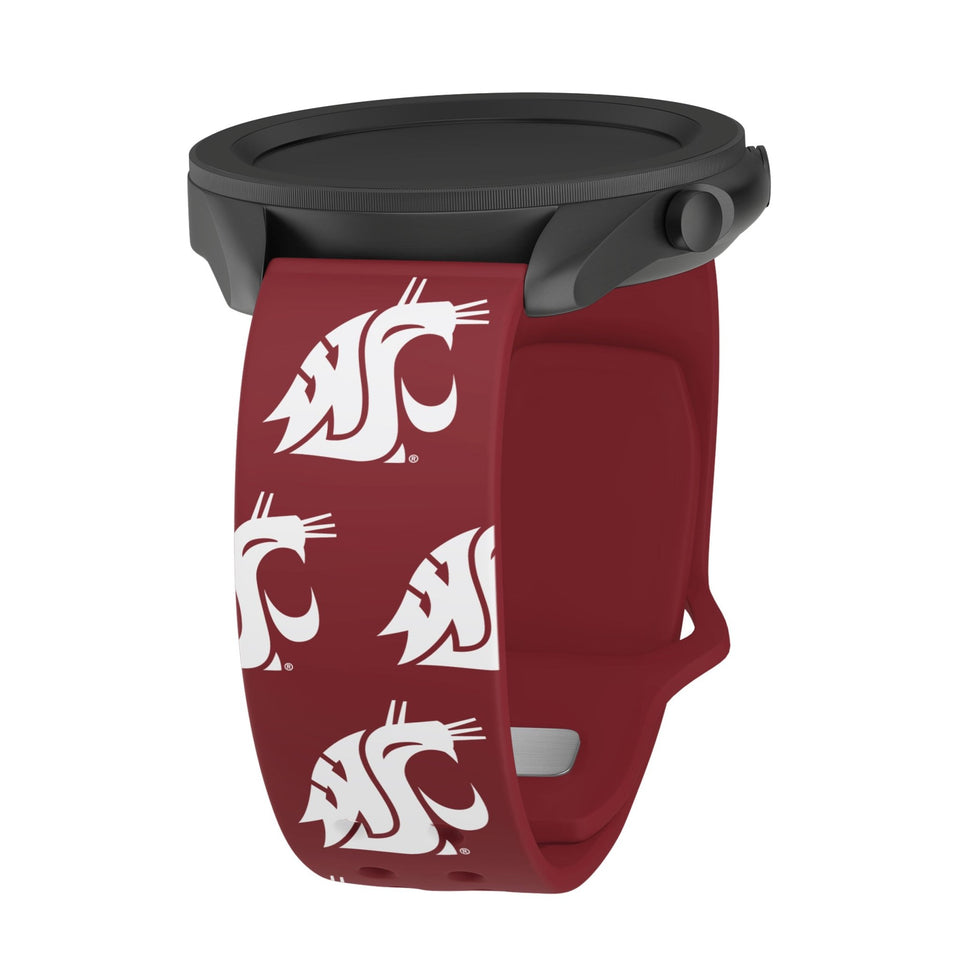 Washington State Cougars HD Watchband for Samsung, Garmin, Fossil, and More for Samsung, Garmin, Fossil, and More - Wear with style