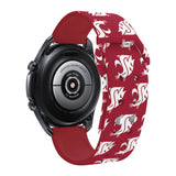 Washington State Cougars HD Watchband for Samsung, Garmin, Fossil, and More for Samsung, Garmin, Fossil, and More - Wear with style