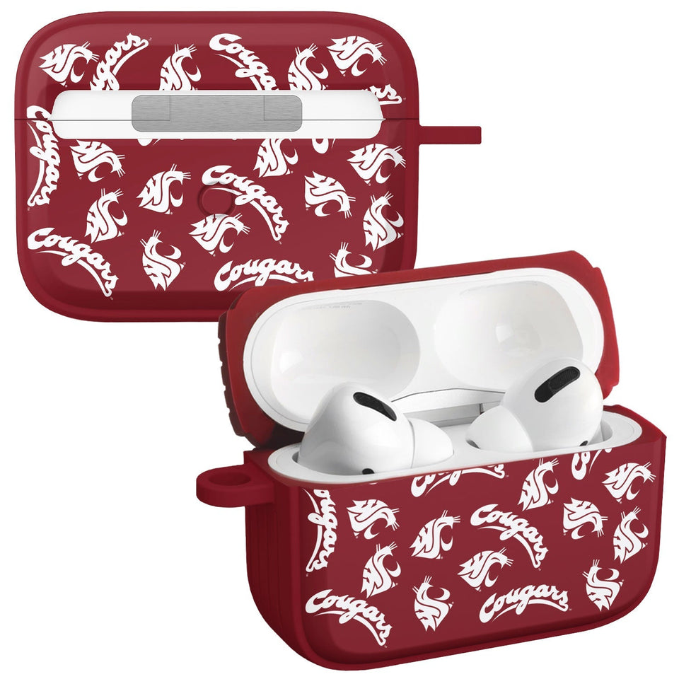 Washington State Cougars HDX Apple Airpods Pro 1 & 2 Case Cover - Wear with style