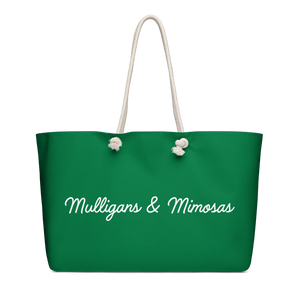 Mulligans & Mimosas Kelly Green Golf Tote Bag