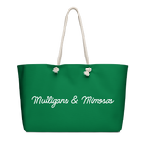 Mulligans & Mimosas Kelly Green Golf Tote Bag