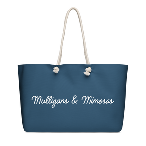Mulligans & Mimosas Blue Golf Tote Bag