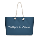 Mulligans & Mimosas Blue Golf Tote Bag