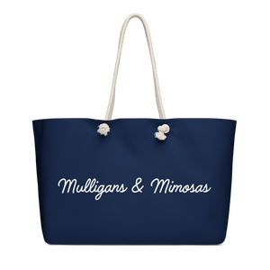 Mulligans & Mimosas Navy Golf Tote Bag