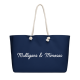 Mulligans & Mimosas Navy Golf Tote Bag