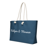 Mulligans & Mimosas Blue Golf Tote Bag