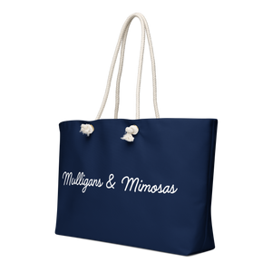Mulligans & Mimosas Navy Golf Tote Bag