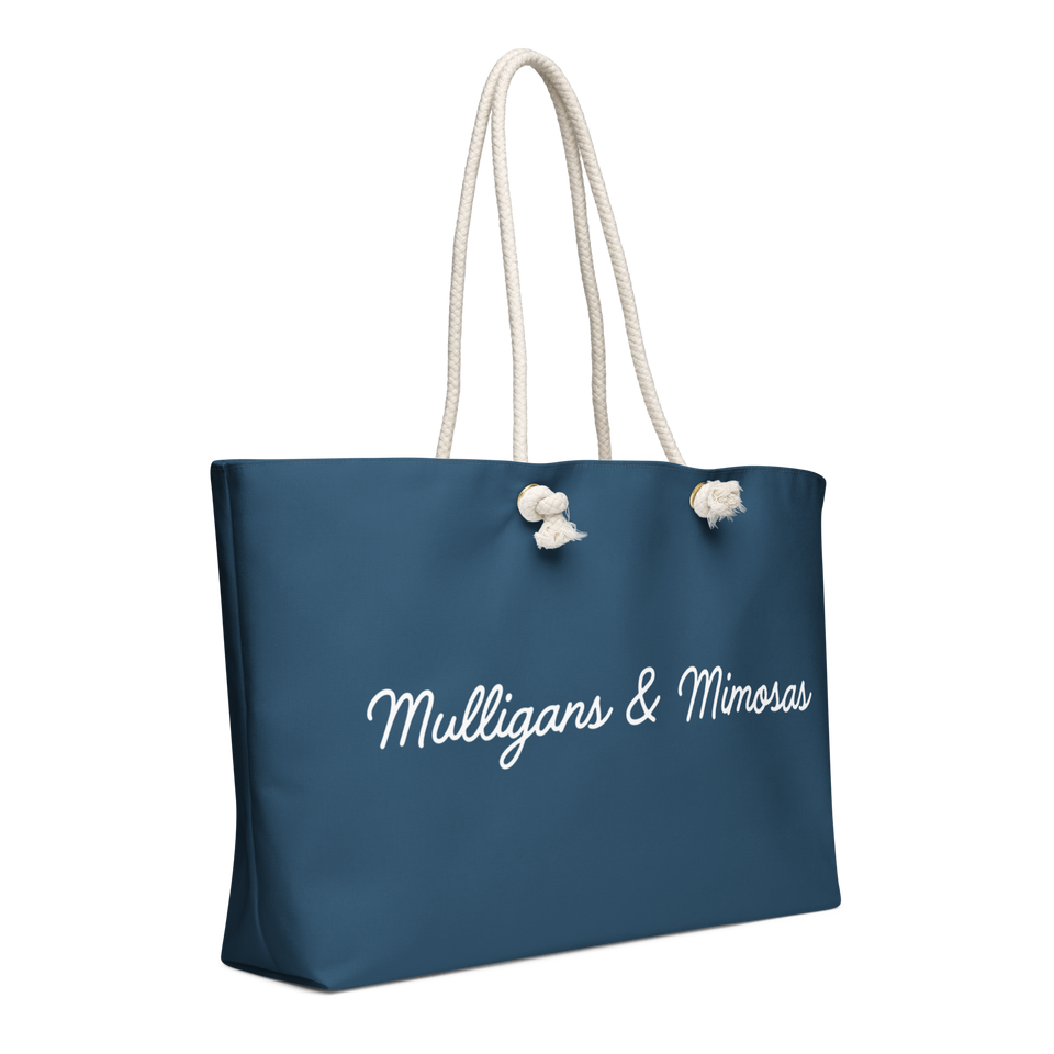 Mulligans & Mimosas Blue Golf Tote Bag