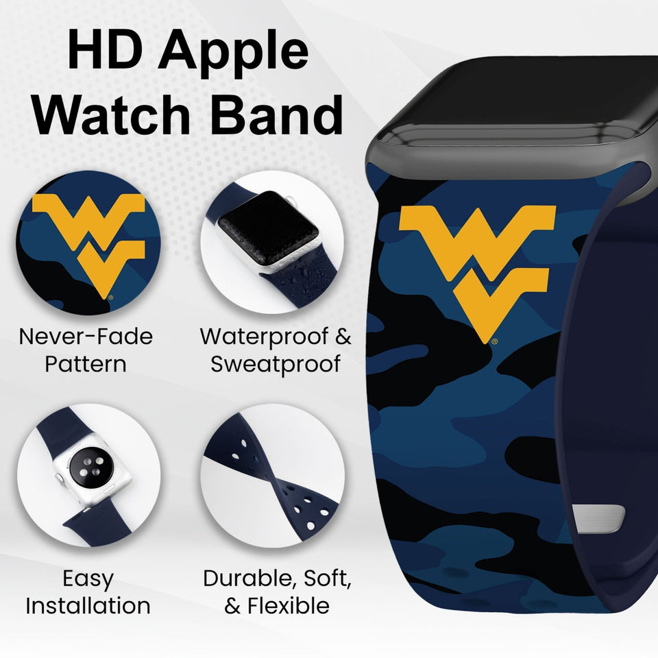 West Virginia Mountaineers HD Apple Watch Band - Wear with style