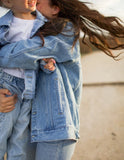 What a Friend in Jesus Kids Denim Jacket - Wear with style