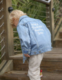 What a Friend in Jesus Kids Denim Jacket - Wear with style