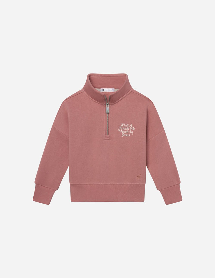 What a Friend in Jesus Kids Half - Zip - Wear with style