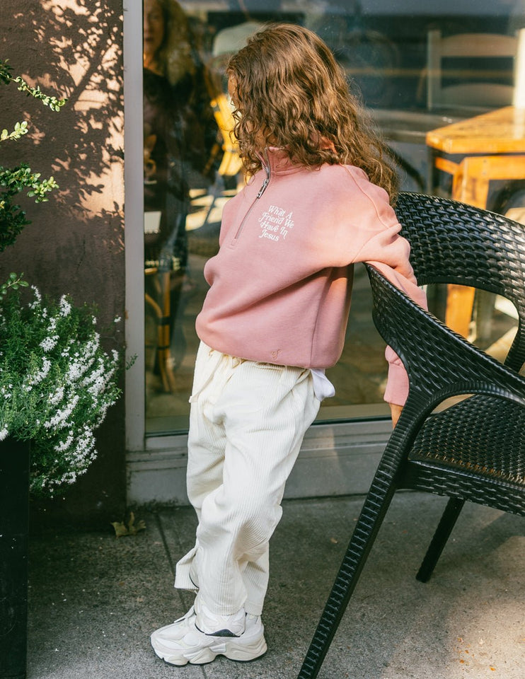 What a Friend in Jesus Kids Half - Zip - Wear with style