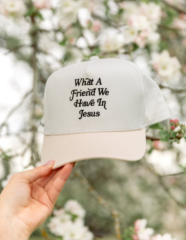 What a Friend in Jesus Trucker Hat - Wear with style