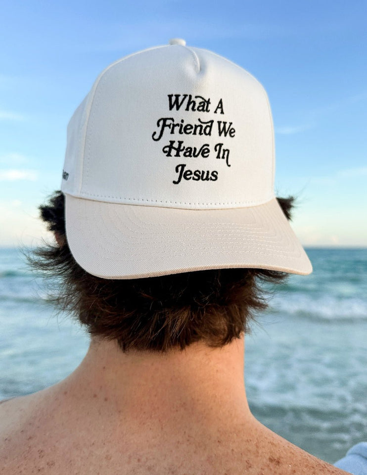 What a Friend in Jesus Trucker Hat - Wear with style