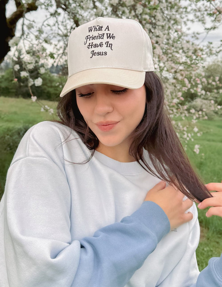 What a Friend in Jesus Trucker Hat - Wear with style
