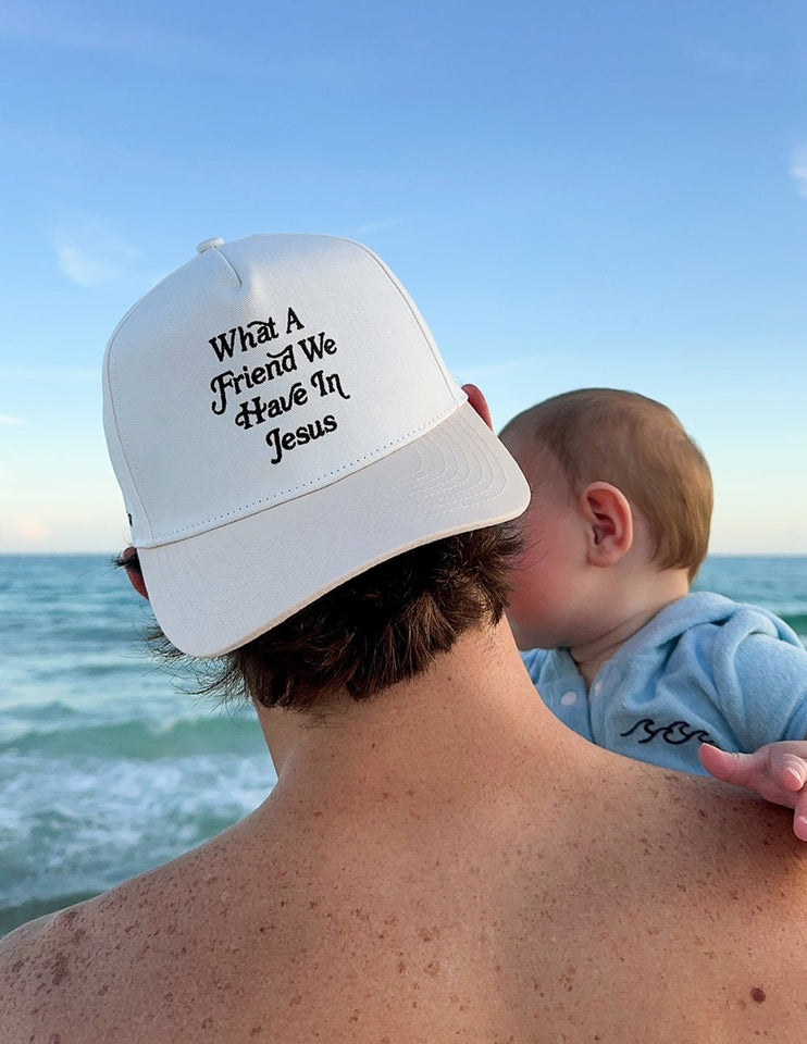 What a Friend in Jesus Trucker Hat - Wear with style