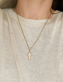 White Enamel Cross Necklace - Wear with style
