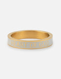 White Enamel Heart of God Ring - Wear with style