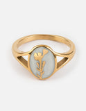 Wildflower Signet Ring - Wear with style