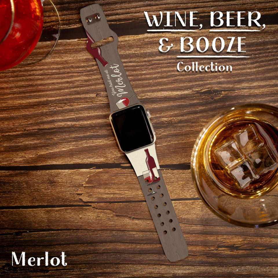 Wine, Beer, & Booze HD Apple Watch Band - Wear with style