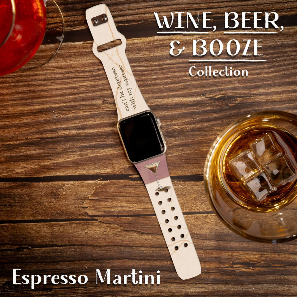 Wine, Beer, & Booze HD Apple Watch Band - Wear with style