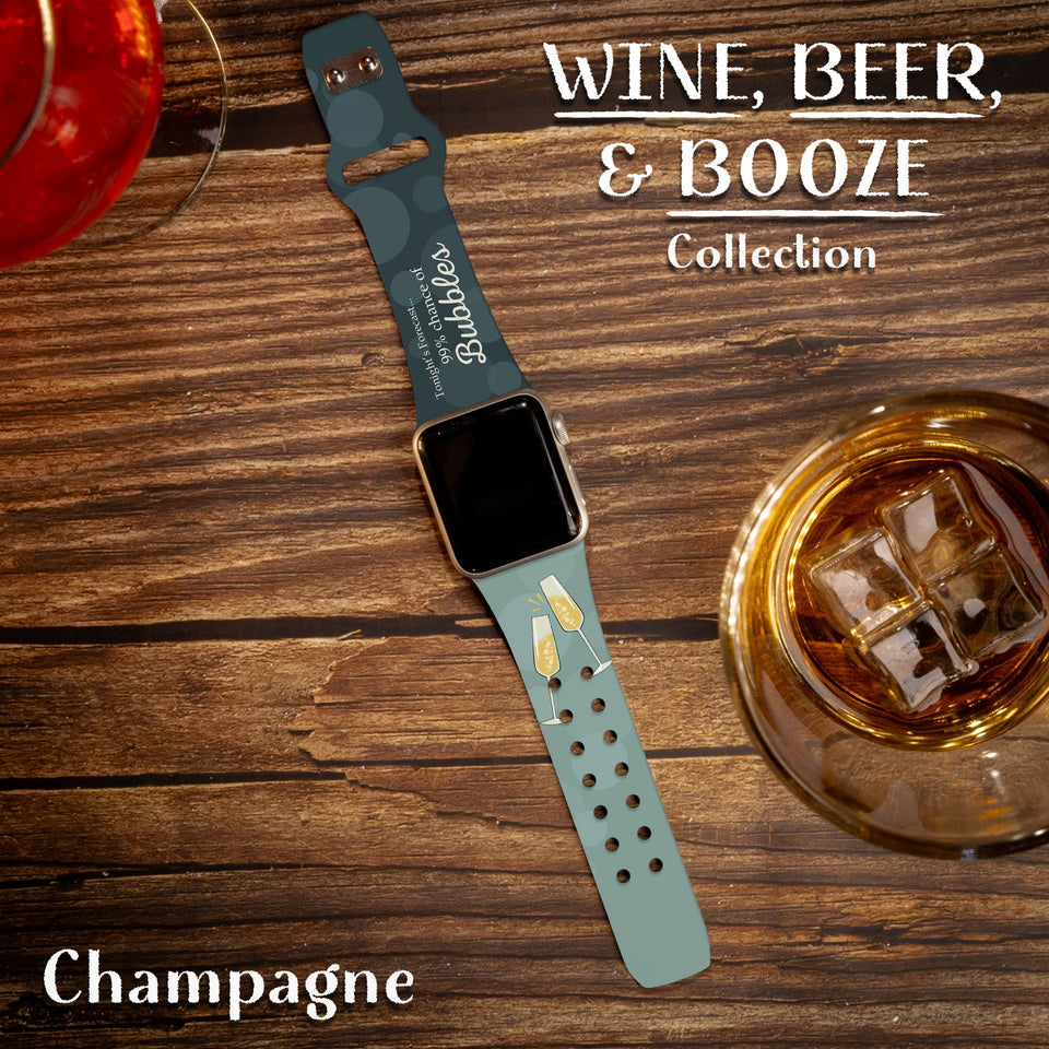 Wine, Beer, & Booze HD Apple Watch Band - Wear with style