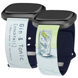 Wine, Beer, & Booze HD Fitbit Versa 3 & Sense 1 Watch Band - Wear with style
