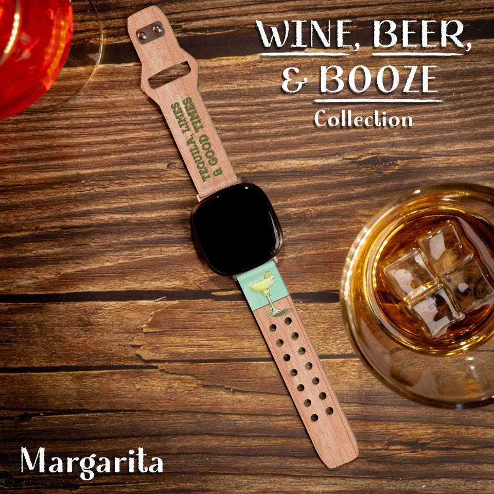 Wine, Beer, & Booze HD Fitbit Versa 3 & Sense 1 Watch Band - Wear with style