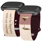 Wine, Beer, & Booze HD Fitbit Versa 3 & Sense 1 Watch Band - Wear with style
