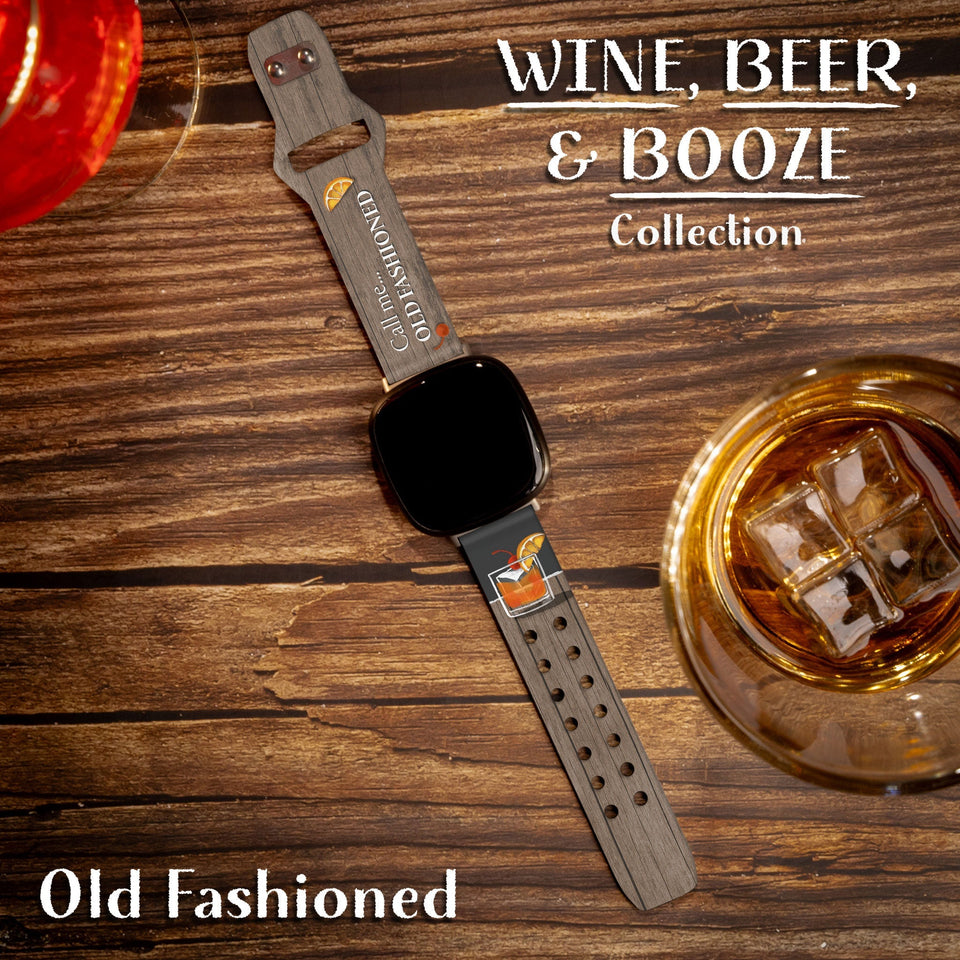 Wine, Beer, & Booze HD Fitbit Versa 3 & Sense 1 Watch Band - Wear with style