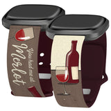 Wine, Beer, & Booze HD Fitbit Versa 3 & Sense 1 Watch Band - Wear with style