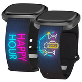 Wine, Beer, & Booze HD Fitbit Versa 3 & Sense 1 Watch Band - Wear with style