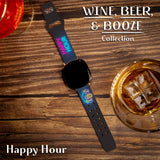 Wine, Beer, & Booze HD Fitbit Versa 3 & Sense 1 Watch Band - Wear with style