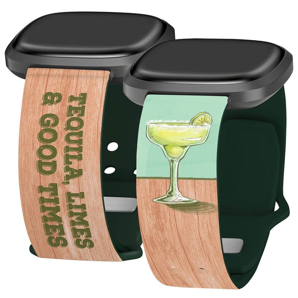 Wine, Beer, & Booze HD Fitbit Versa 3 & Sense 1 Watch Band - Wear with style