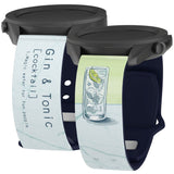 Wine, Beer, & Booze HD Watchband for Samsung, Garmin, Fossil, and More - Wear with style