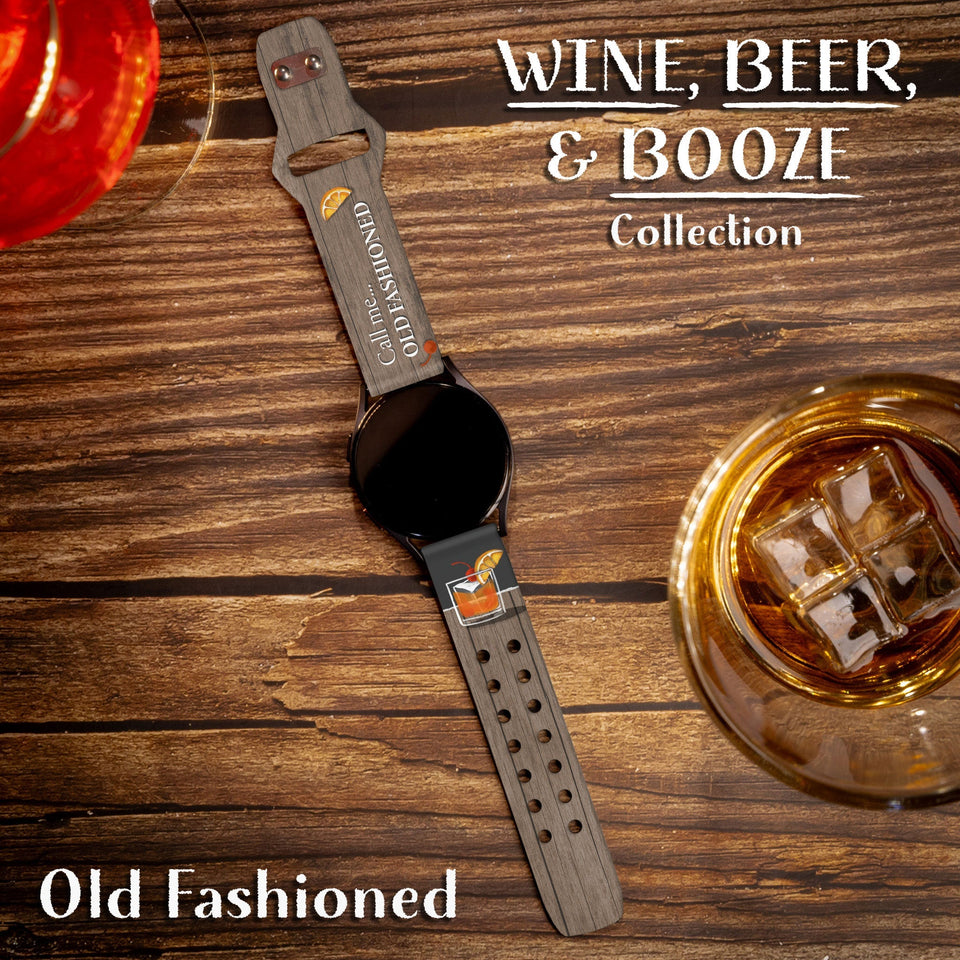 Wine, Beer, & Booze HD Watchband for Samsung, Garmin, Fossil, and More - Wear with style