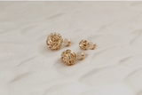 Wired Ball Gold Knot Stud Dainty Earrings - Wear with style