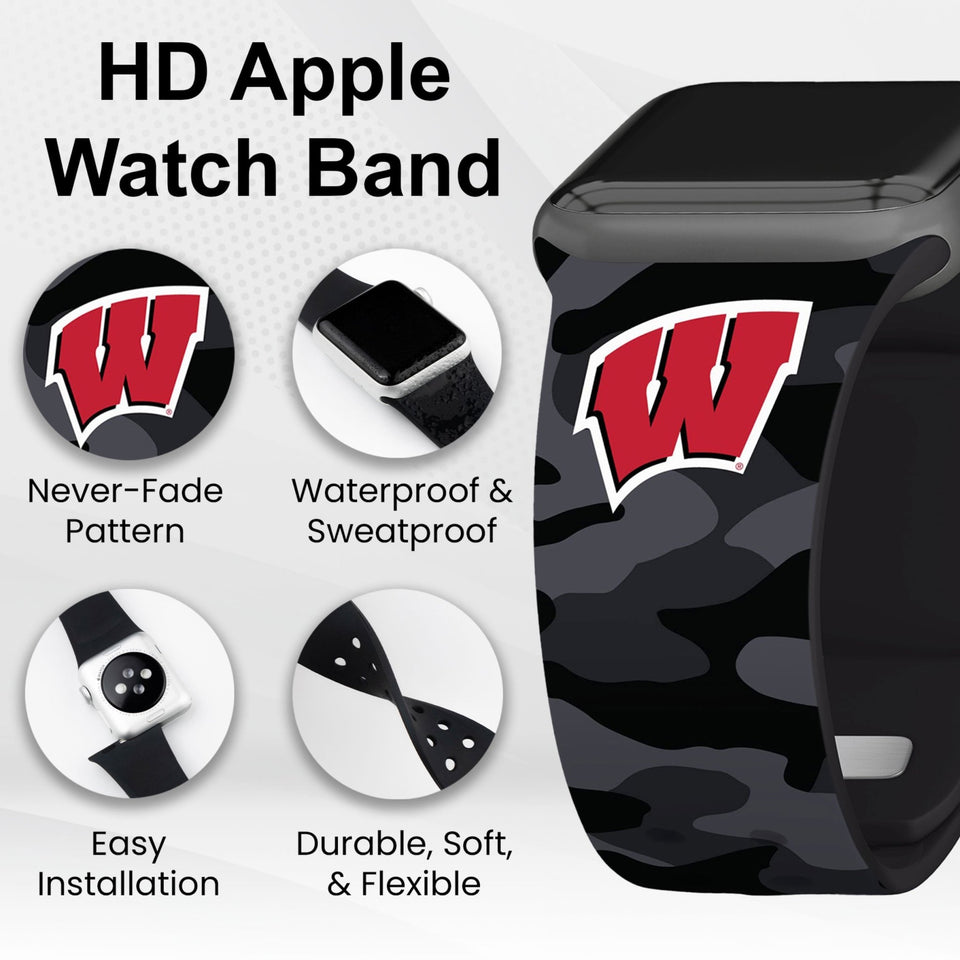 Wisconsin Badgers HD Apple Watch Band - Wear with style
