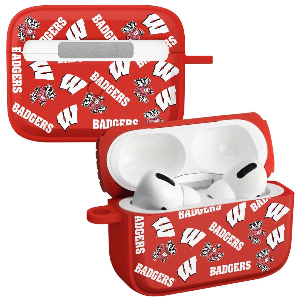 Wisconsin Badgers HDX Apple Airpods Pro 1 & 2 Case Cover - Wear with style