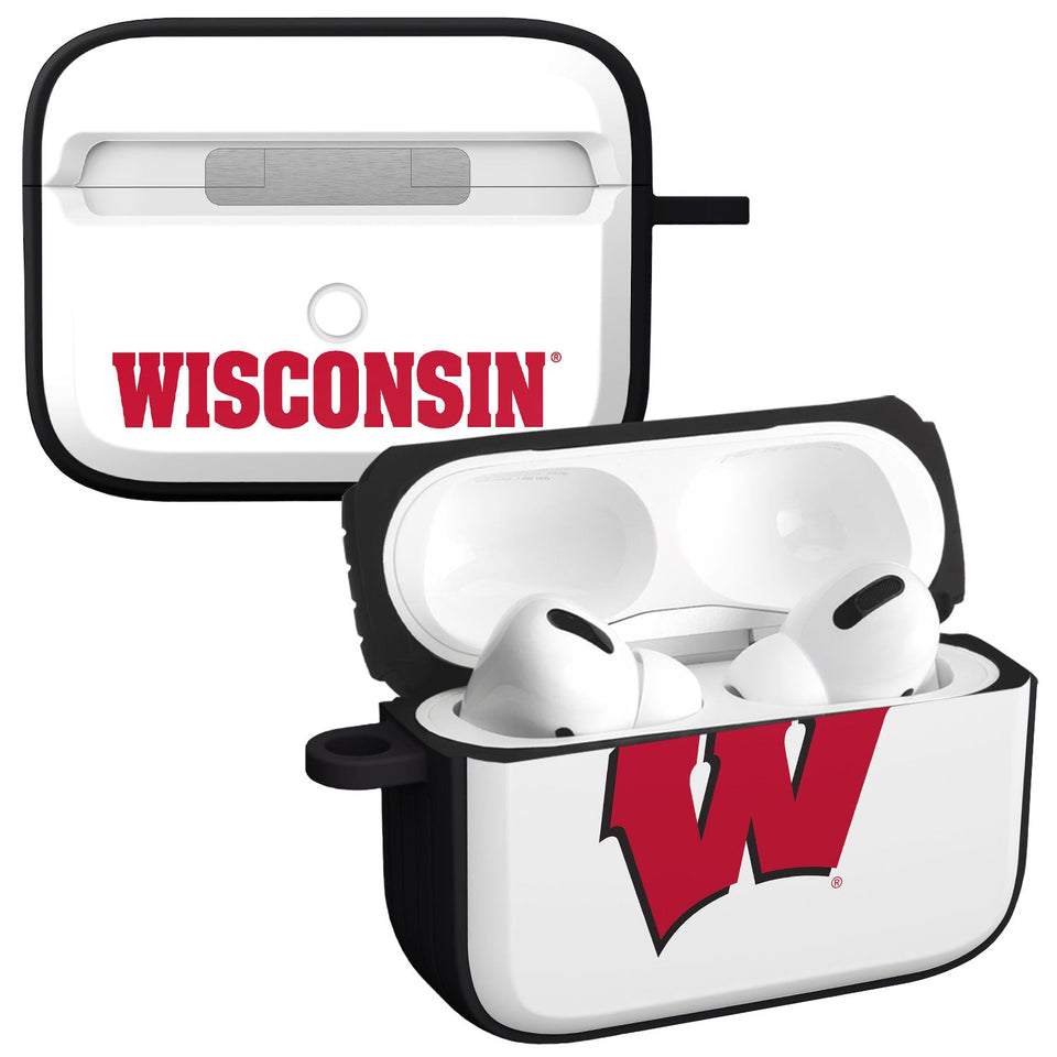 Wisconsin Badgers HDX Apple Airpods Pro 1 & 2 Case Cover - Wear with style