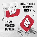 Wisconsin Badgers HDX Apple Airpods Pro 1 & 2 Case Cover - Wear with style