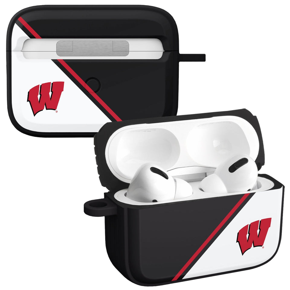 Wisconsin Badgers HDX Champion Series Apple AirPods Pro 1 & 2 Case Cover - Wear with style